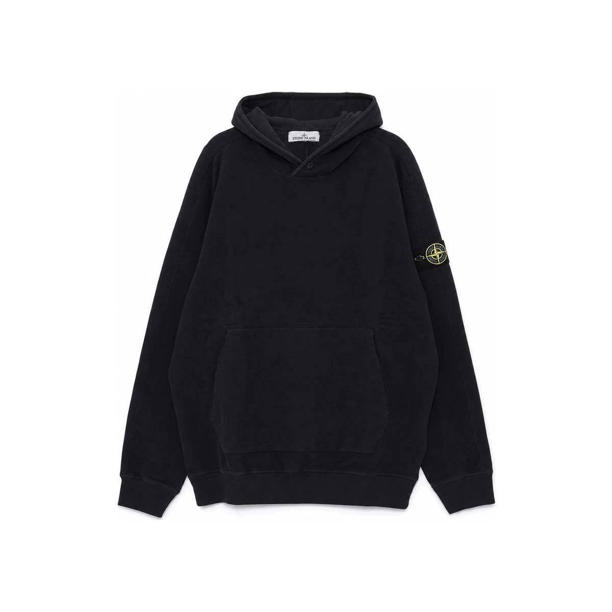 STONE ISLAND Navy Woven Patch Logo Pullover Hoodie