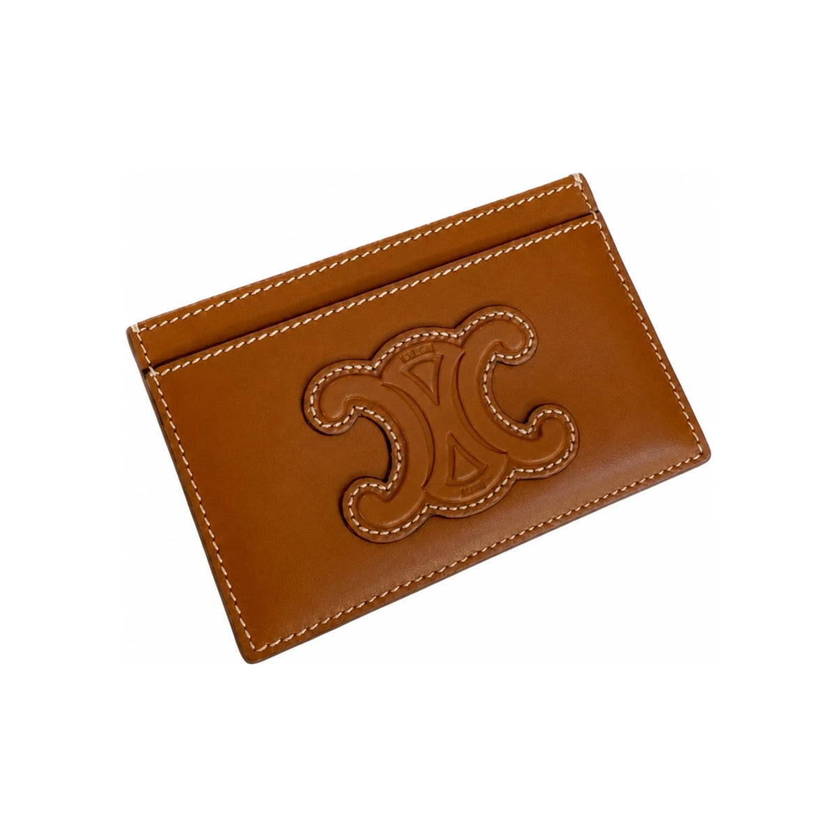 CELINE Triomphe Leather Card Holder