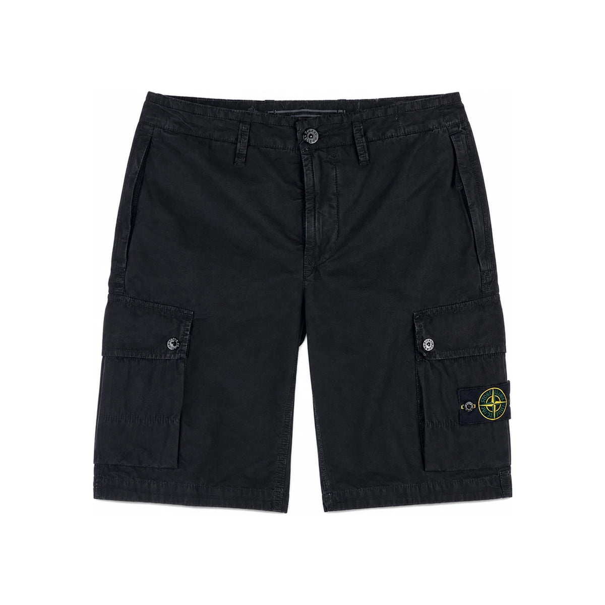 STONE ISLAND Black Badge Bermuda Shorts Men’s Cotton