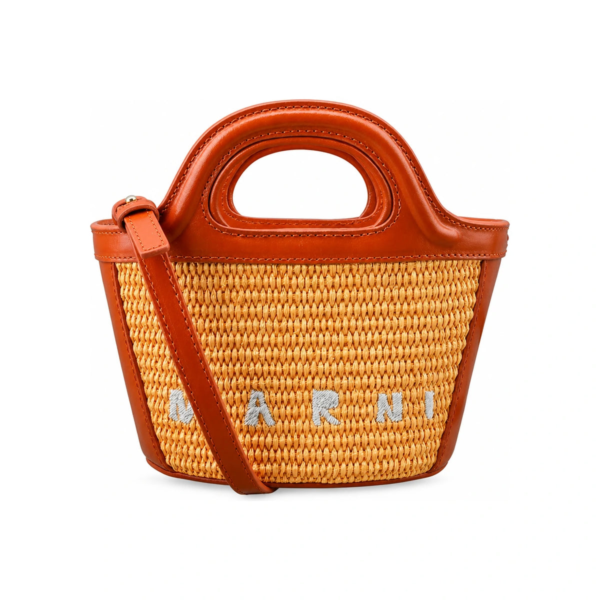 Marni Tropicalia Leather Crossbody Bag Green