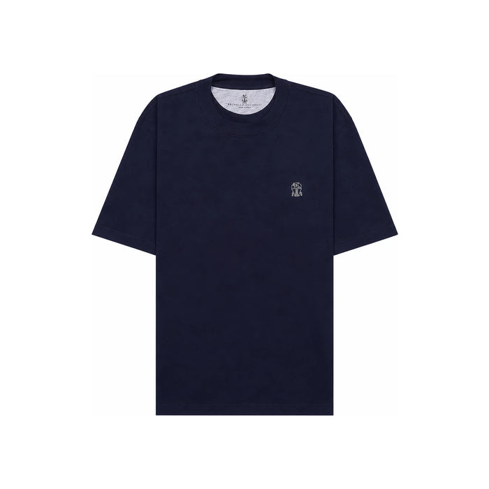 Brunello Cucinelli Men's Logo Jersey T-Shirt