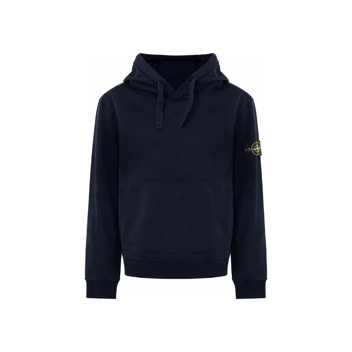 STONE ISLAND Woven Badge Hoodie Men's Pullover Sweatshirt White