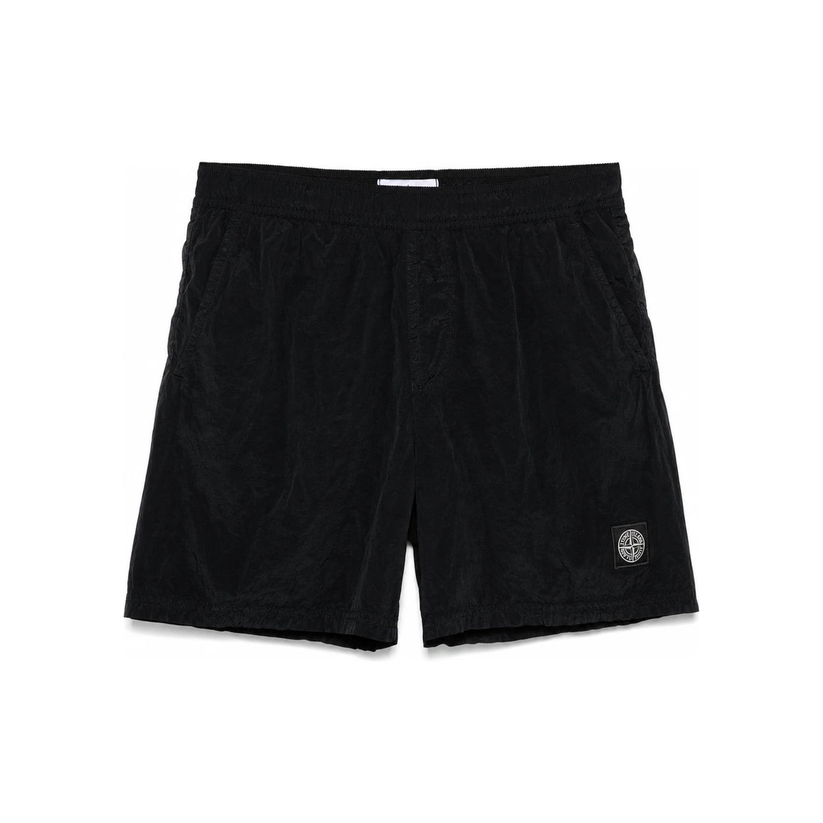 STONE ISLAND Econyl Nylon Cargo Shorts Black Men