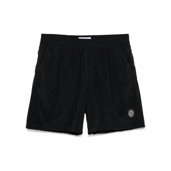 STONE ISLAND Econyl Nylon Cargo Shorts Black Men