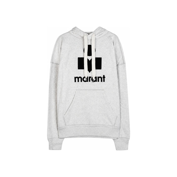 Isabel Marant Ecru Cotton MANSEL Logo Hoodie