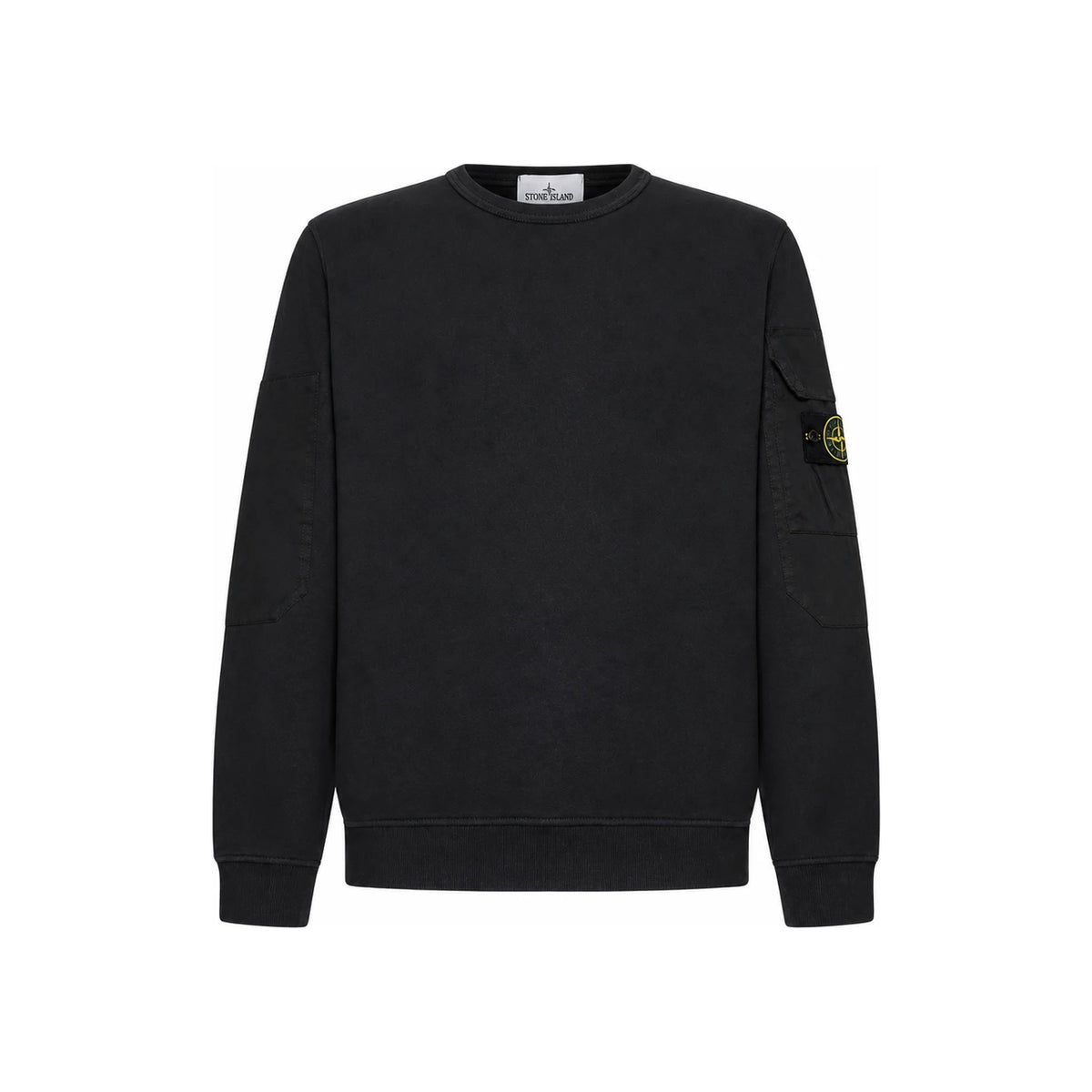 STONE ISLAND Brushed Cotton Sweatshirt Gray Men’s