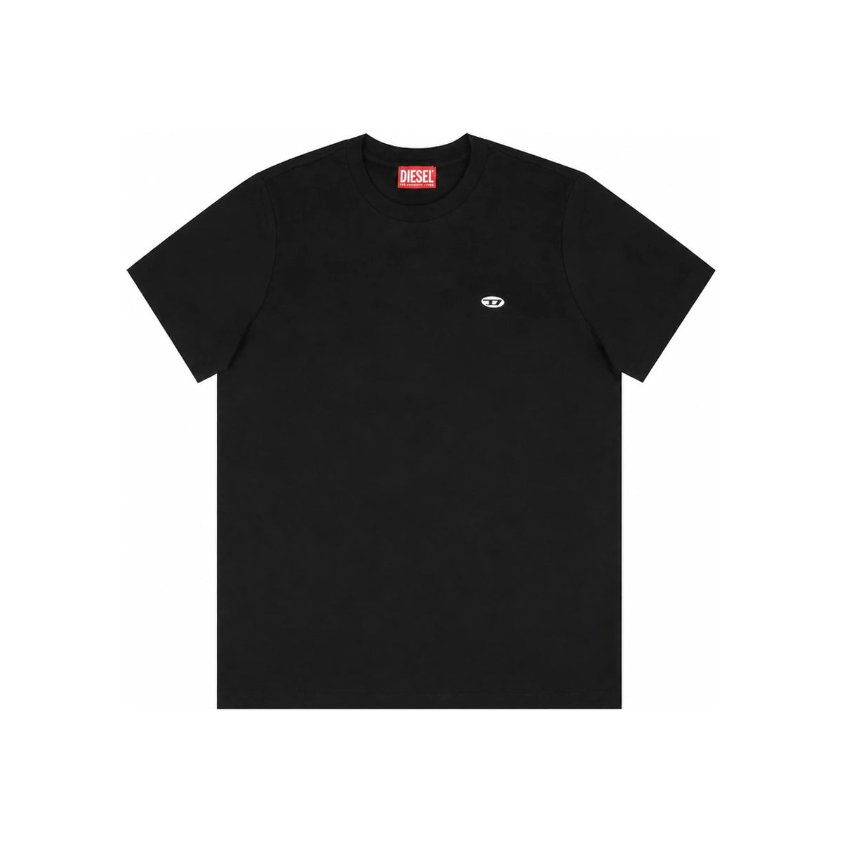 GANNI Black Cotton Patch D Logo T-Shirt
