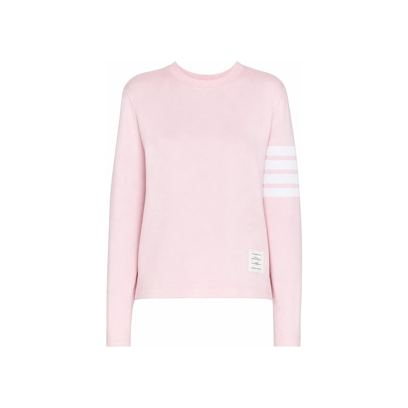 THOM BROWNE Women’s Long Sleeve T-Shirt Navy Cotton