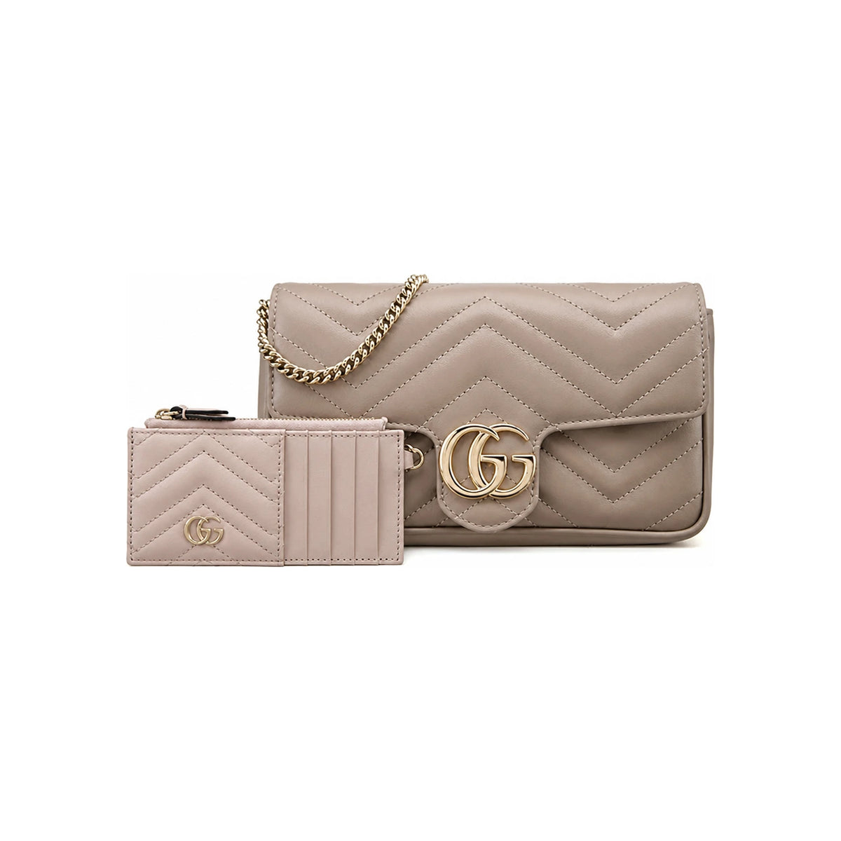GUCCI GG Marmont Small Crossbody Bag Black Leather