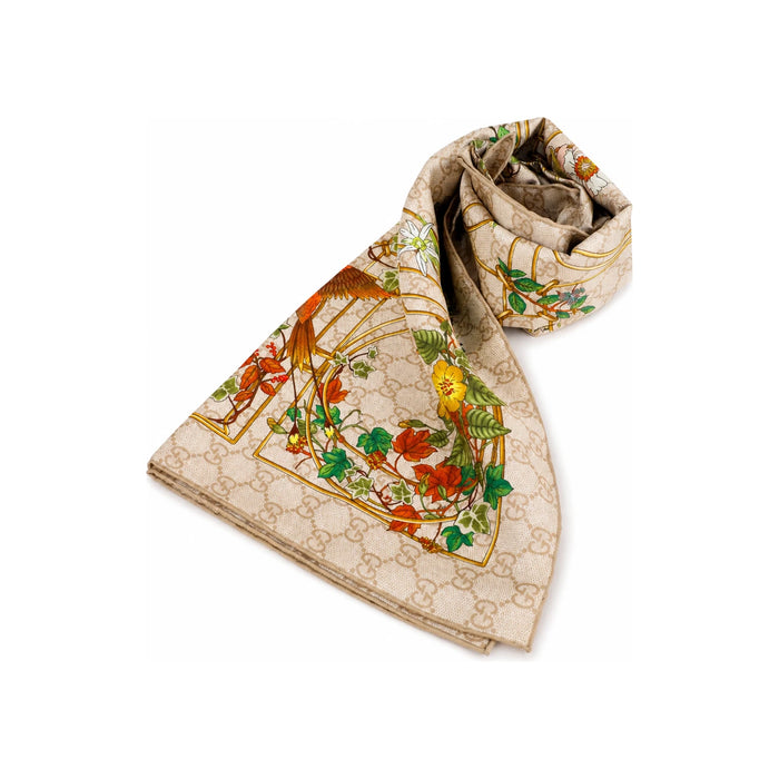 GUCCI Print Silk Twill Square Scarf 777066 3G001 9300