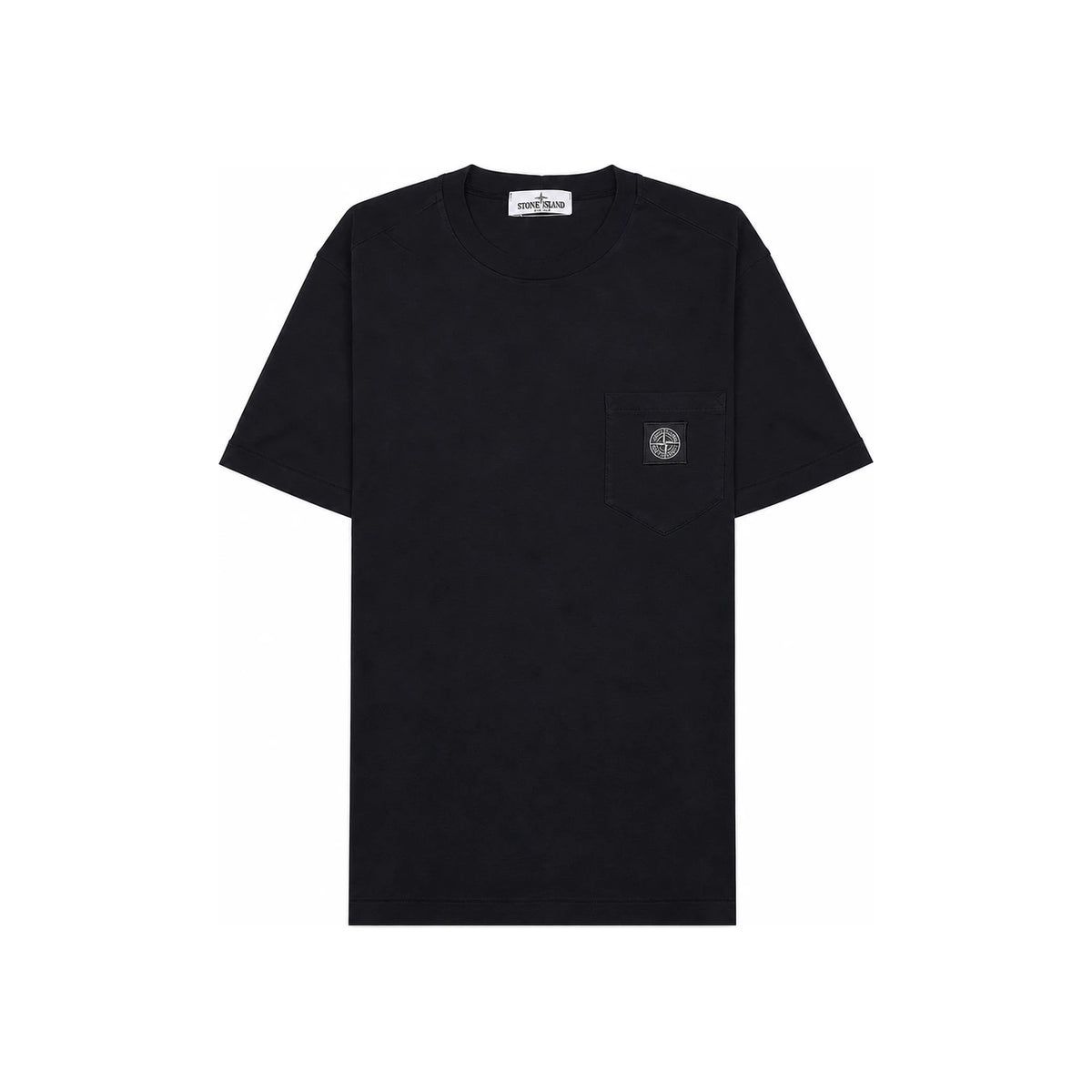 STONE ISLAND Junior Pocket Short Sleeve T-Shirt Black