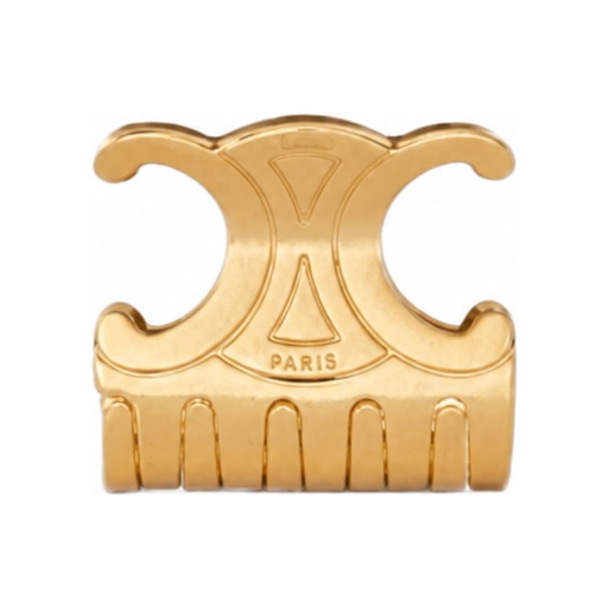 CELINE Gold Medium Hair Claw Clip Accessory 460IB6ZAS 35OR