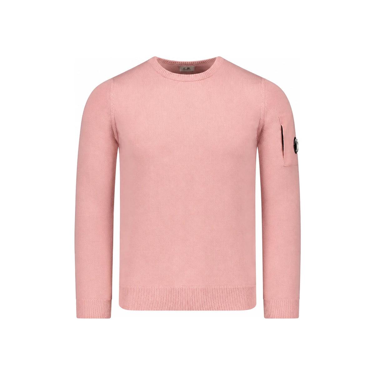 CP Company Lens Cotton Crewneck Knit Sweater for Men