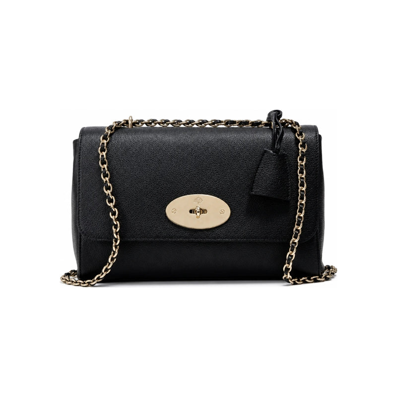Mulberry Lily Medium Shoulder Bag Black Leather