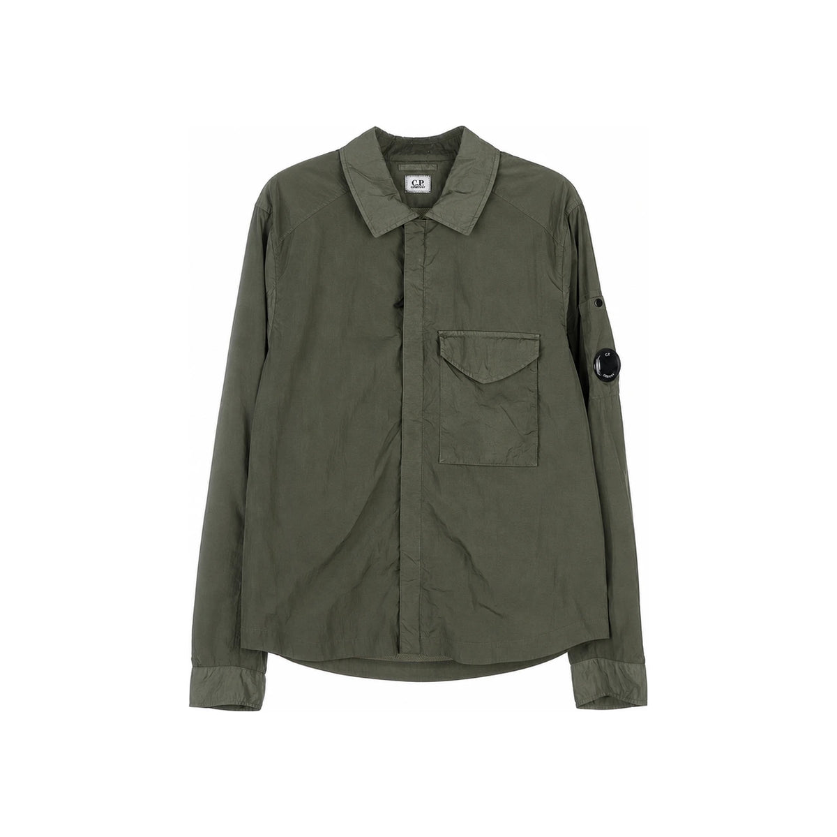 CP Company Lens Zip-Up Shirt Jacket Men’s Green