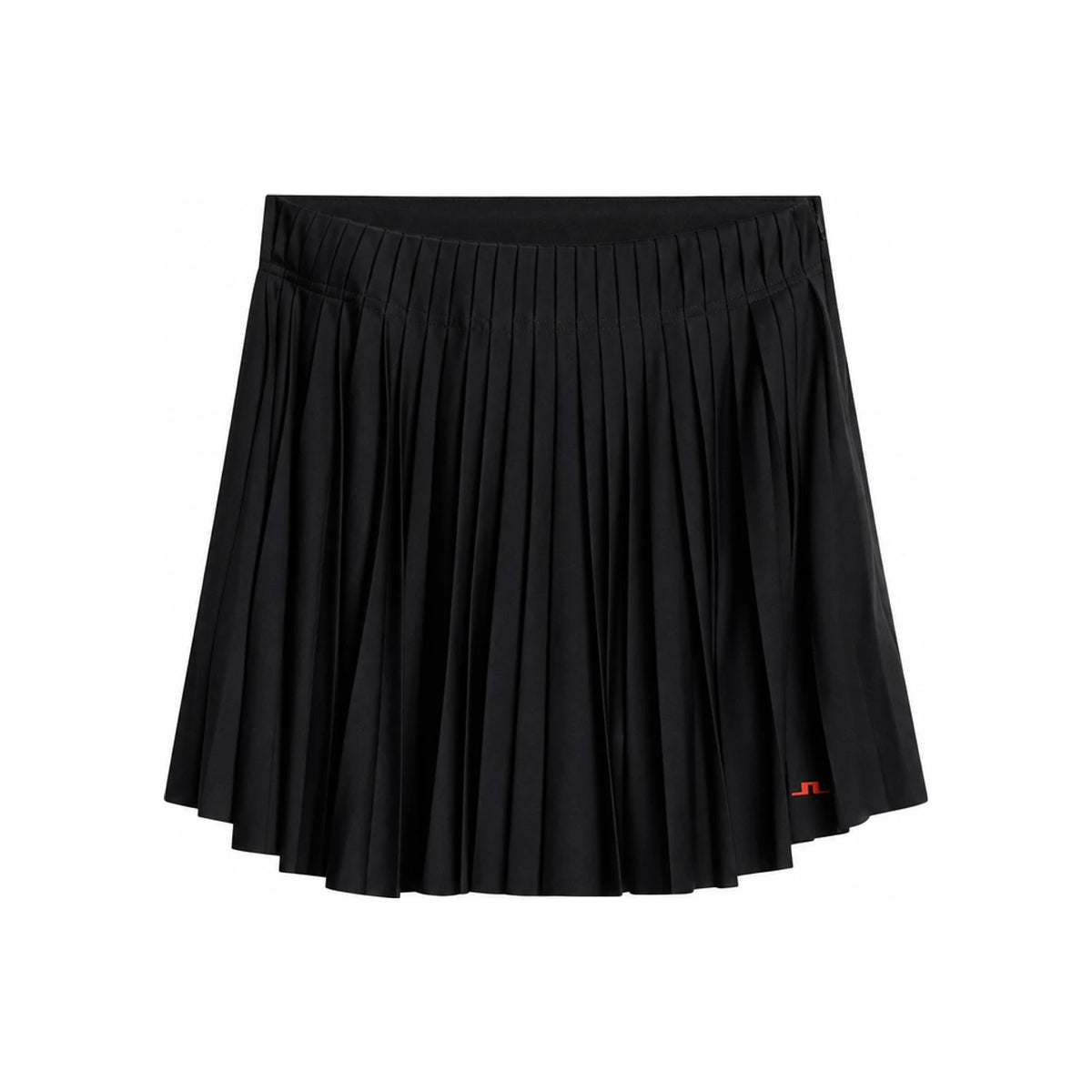 J LINDEBERG Black Pleated Logo Mini Skirt