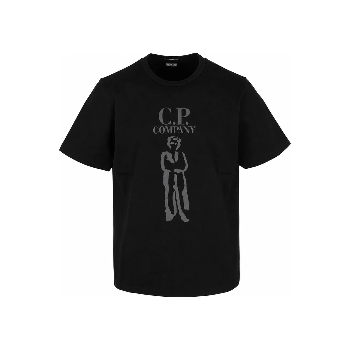 CP Company Mercerized Cotton Short Sleeve T-Shirt Black Men