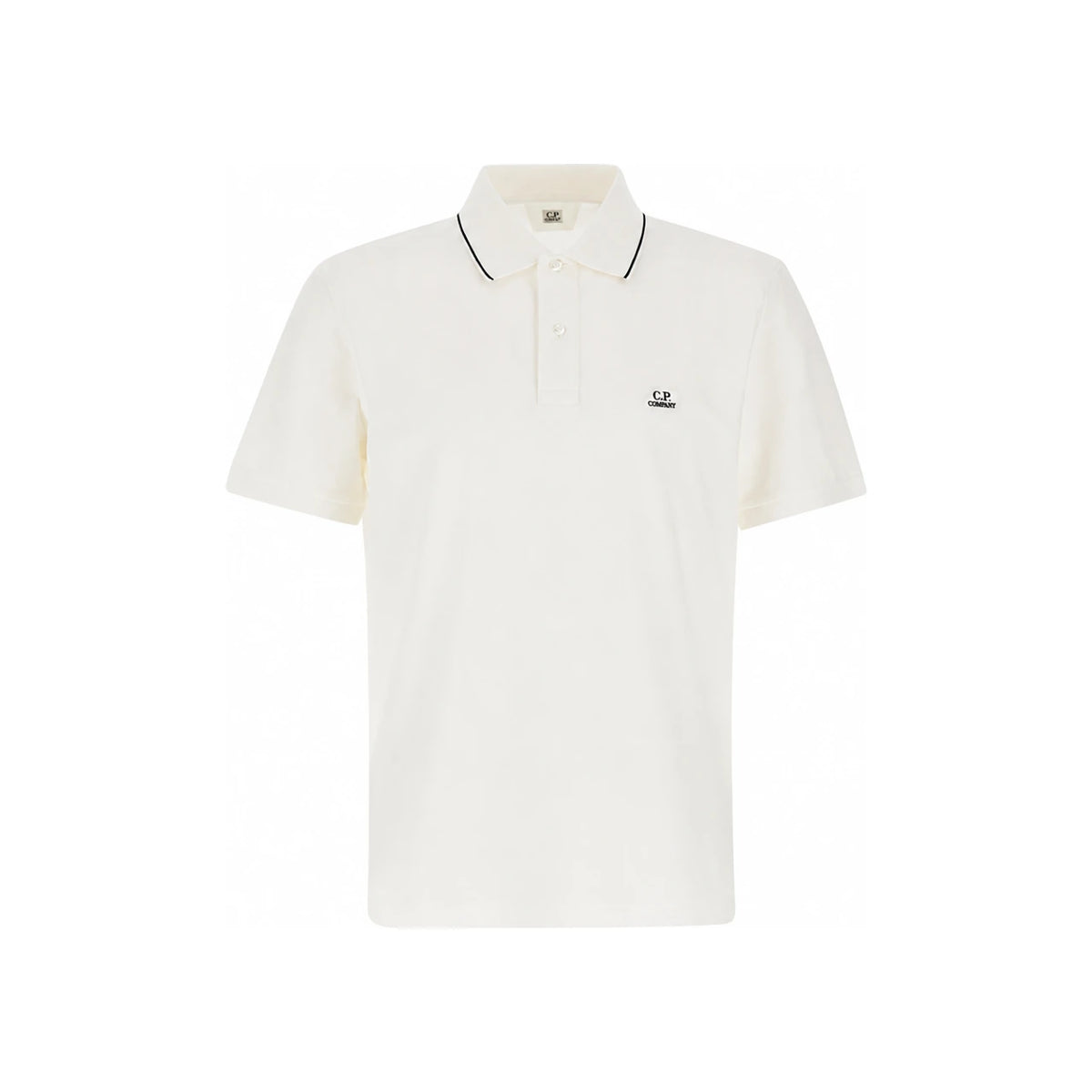 CP Company Logo Line Polo Shirt White Men’s Tee