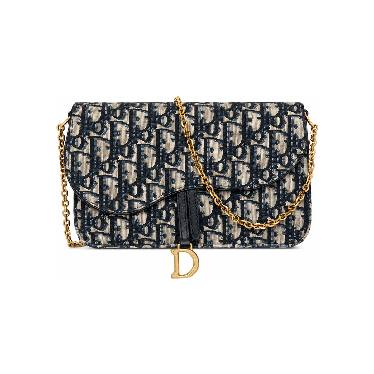 DIOR Saddle Oblique Chain Pouch Clutch Bag S5907CTZQ