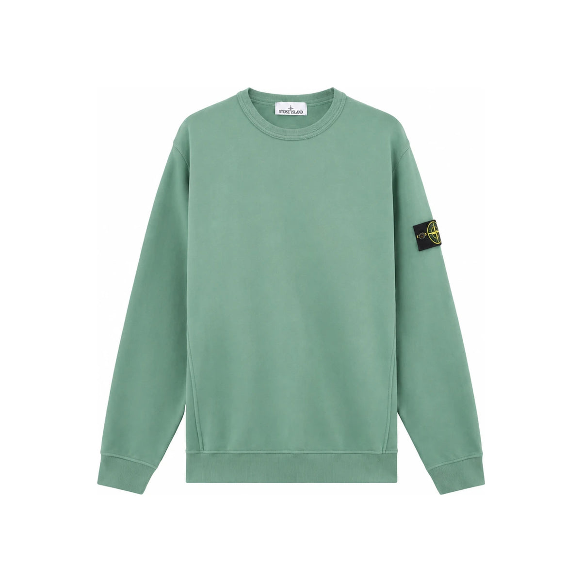 STONE ISLAND Brushed Cotton Fleece Sweatshirt Green