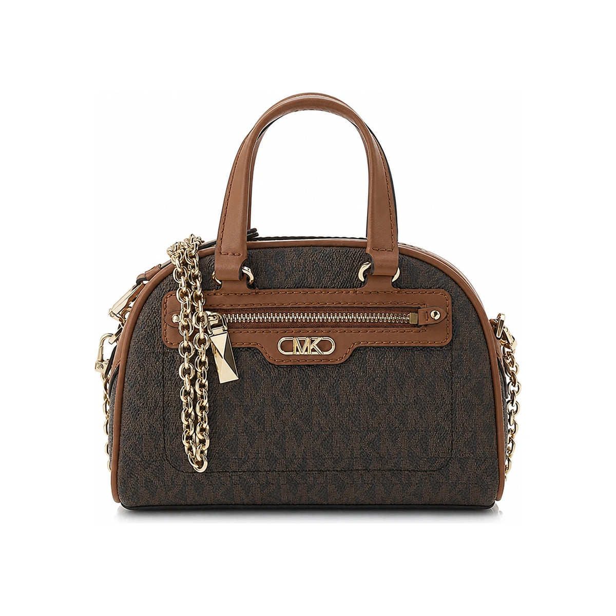 Michael Kors Women’s Logo Print Top Handle Tote Bag Brown
