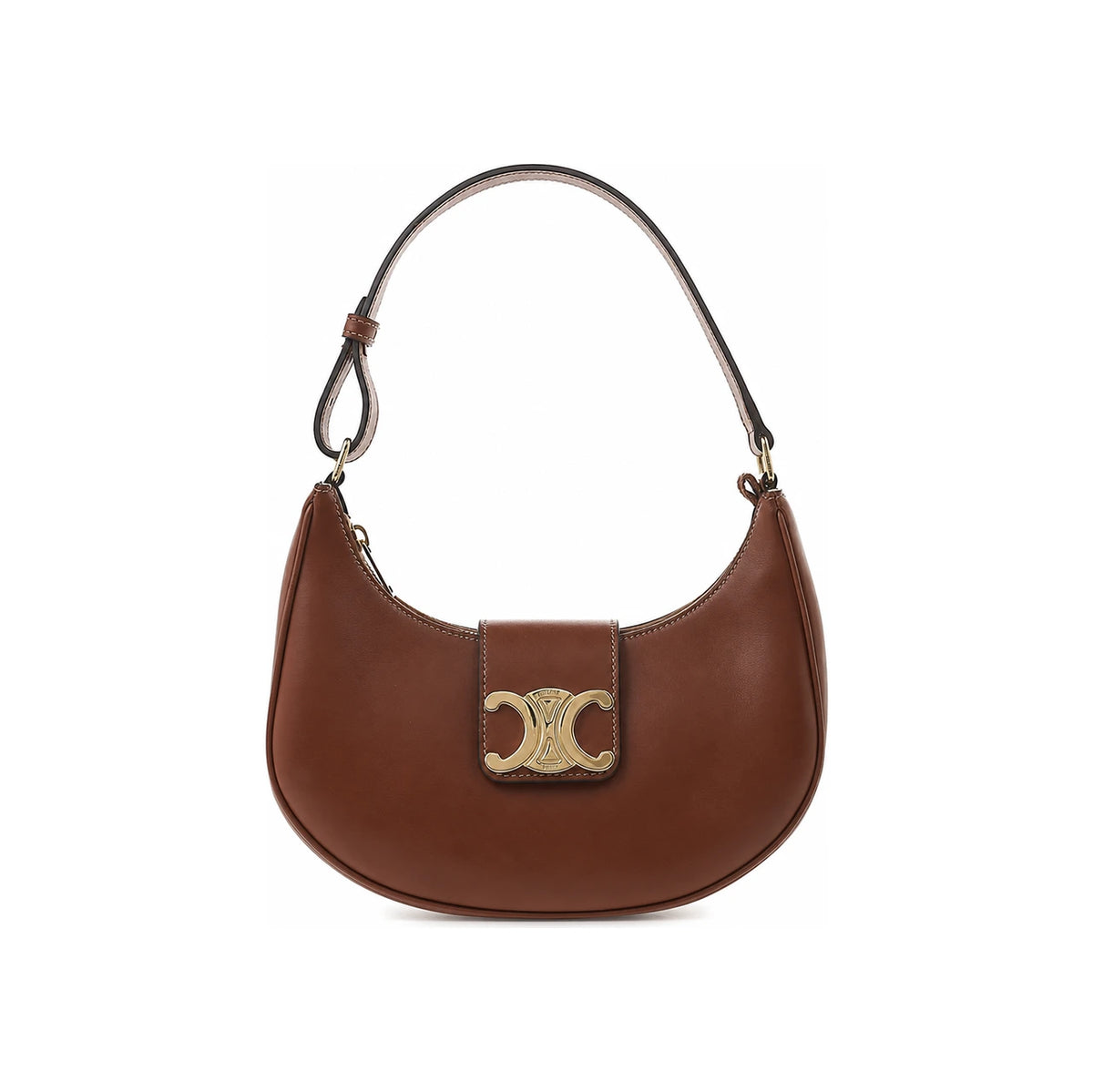 CELINE Triomphe Ava Medium Shoulder Bag Tan 114493 DGQ 04LU