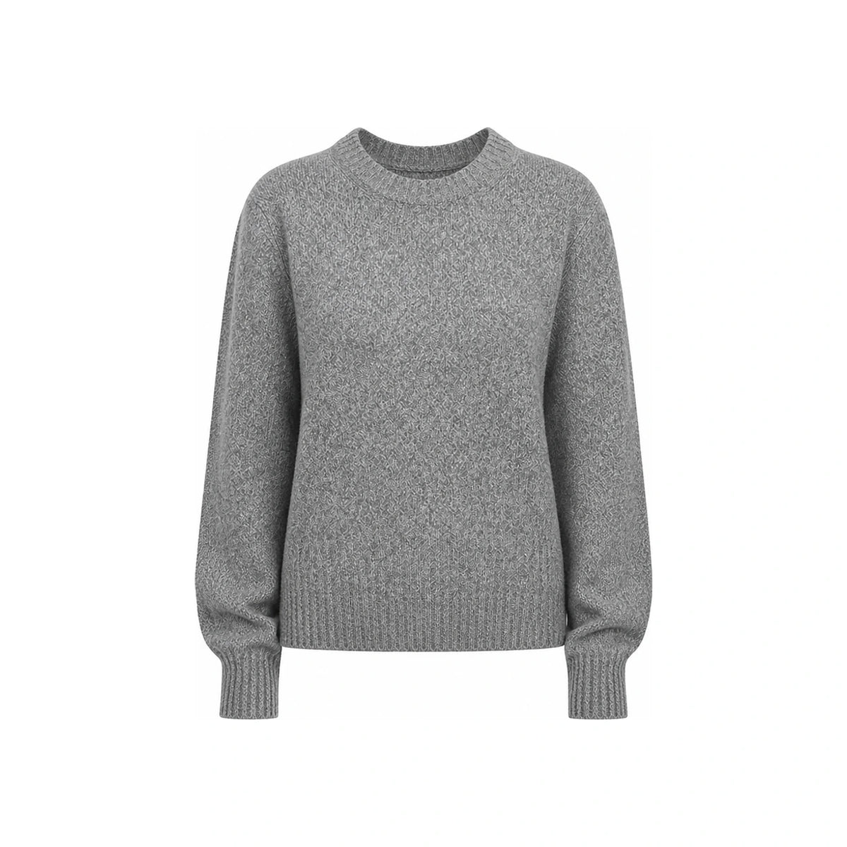 AMI Cashmere Wool Round Neck Knit Sweater for Women