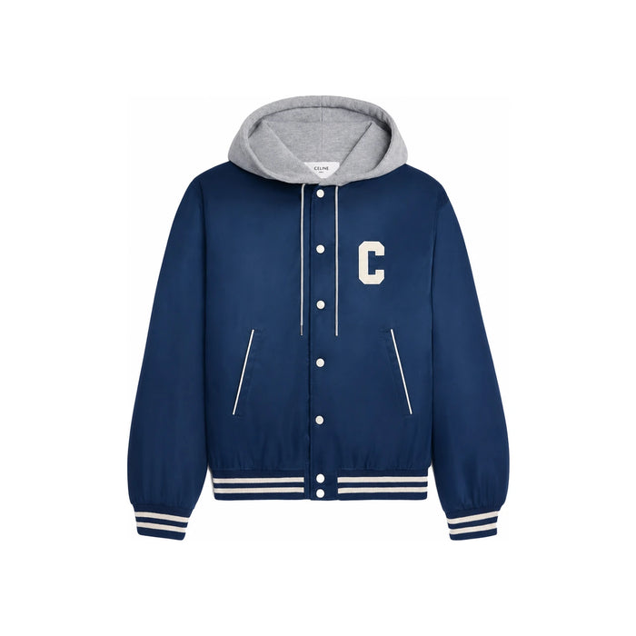 CELINE Oversized Nylon Hooded Teddy Jacket 2W15A227R 07MR