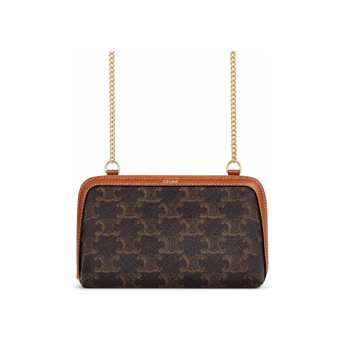 CELINE Chain Clutch Shoulder Crossbody Bag 10E382CBX 04LU