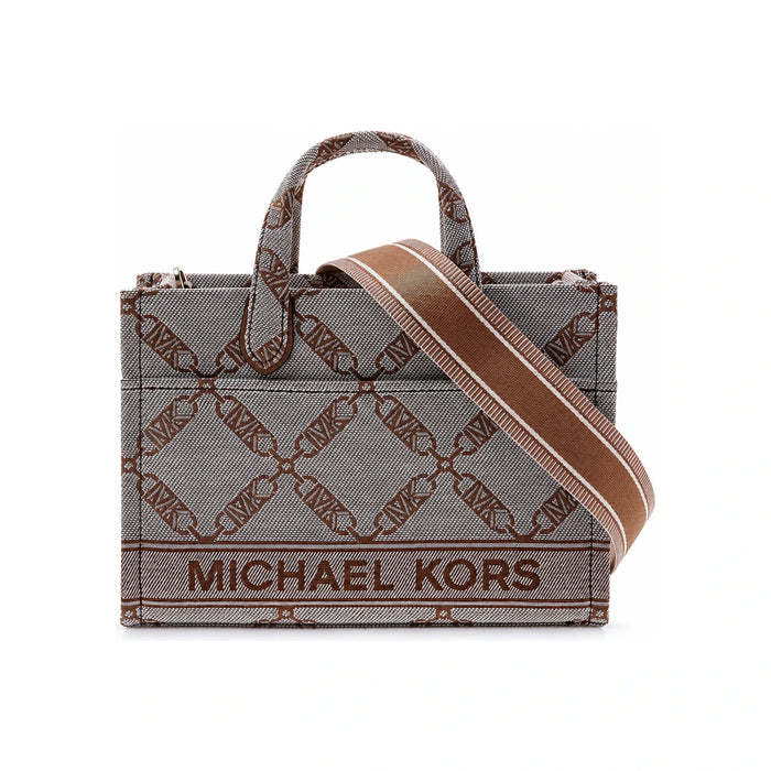 Michael Kors Gigi Empire Logo Jacquard Tote Bag
