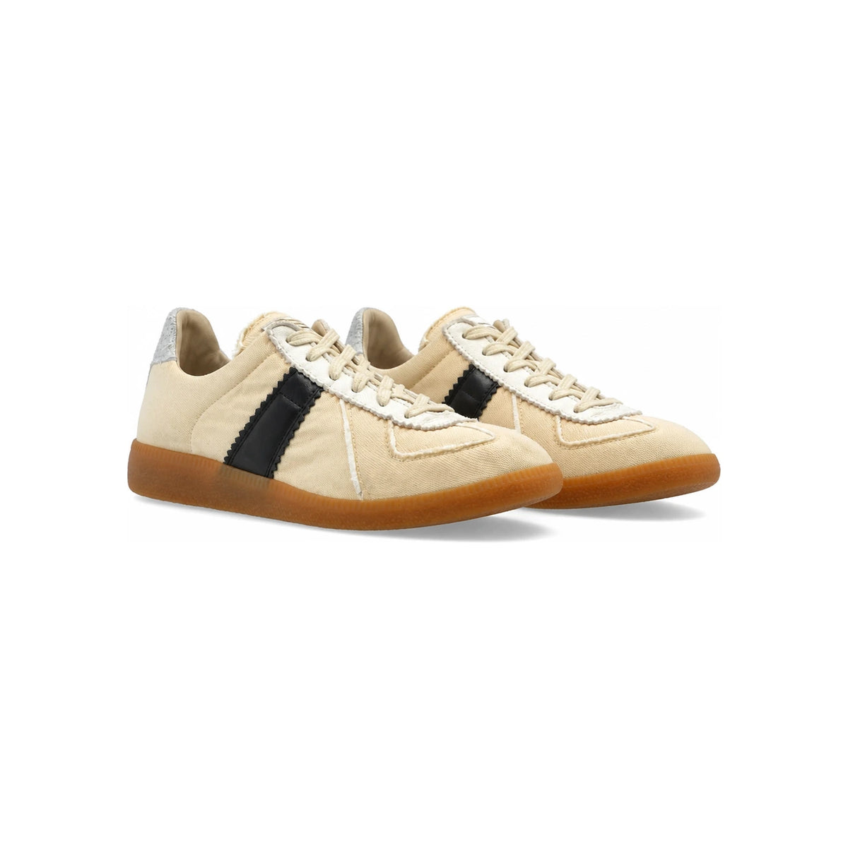 Maison Margiela Leather Low-Top Sneakers White Women’s