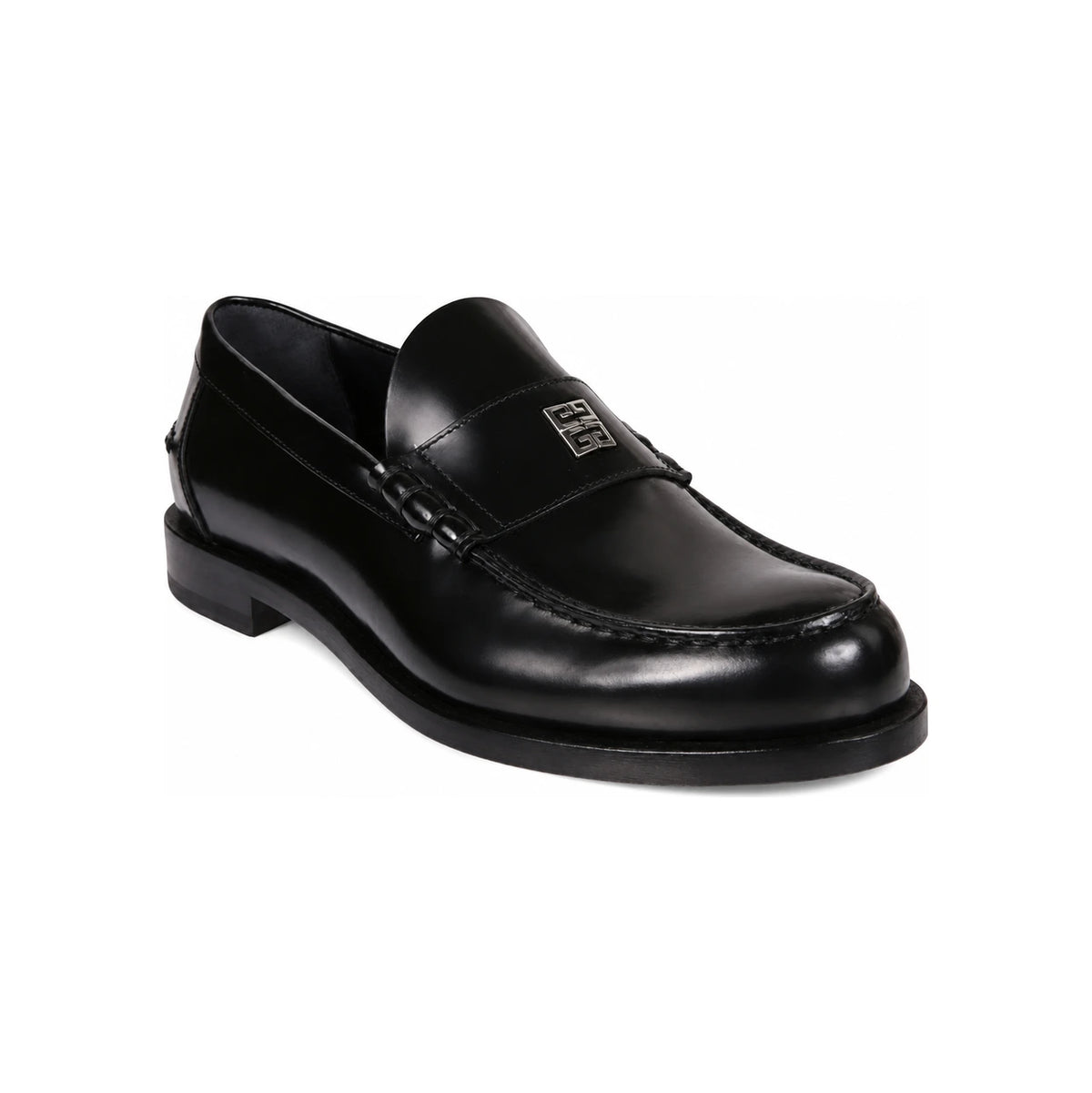 GIVENCHY Black Leather Loafers Men’s BH202 GH1NN 001