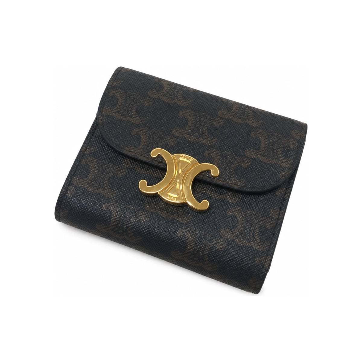 CELINE Small Triomphe Flap Wallet Triomphe Canvas