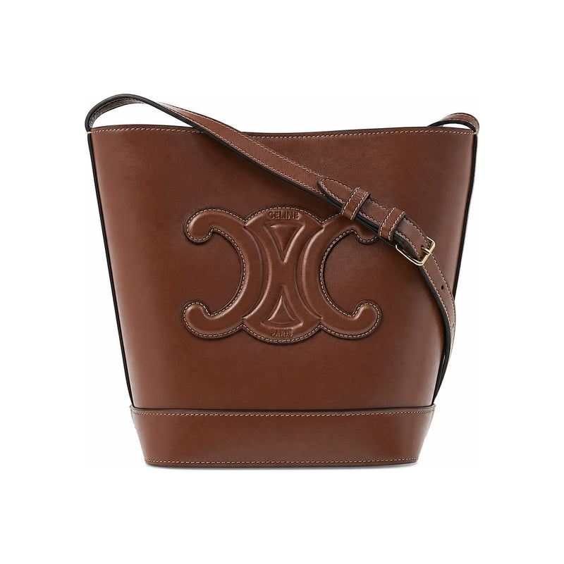 CELINE Triomphe Small Bucket Crossbody Bag