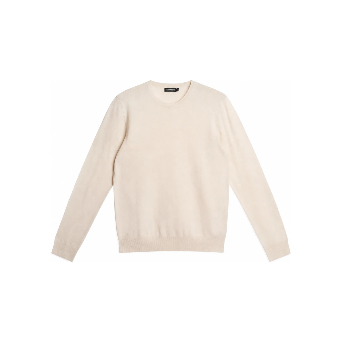 J LINDEBERG Ryle Light Merino Wool Crewneck Sweater White FMKW10345 A003