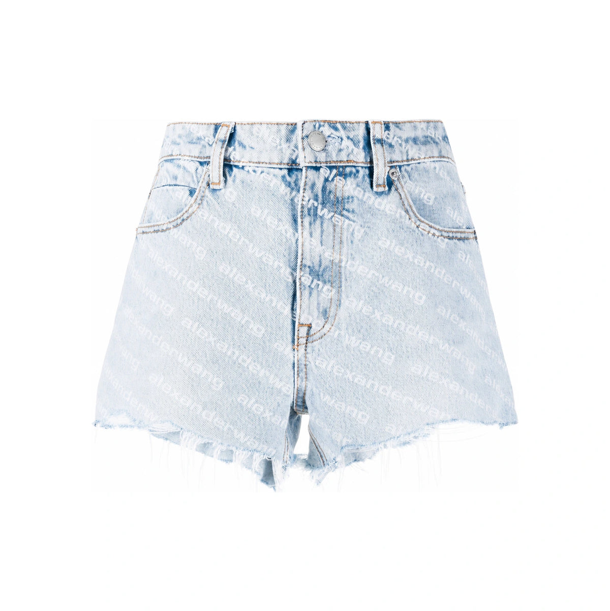 ALEXANDER WANG All Over Logo Denim Short Pants 4DC2204781270
