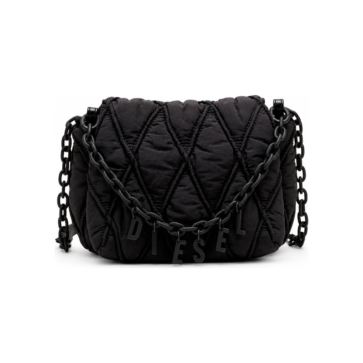 DIESEL Black Leather Shoulder Bag