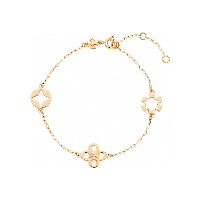 Tory Burch Kira Clover Bracelet Gold-Tone Jewelry