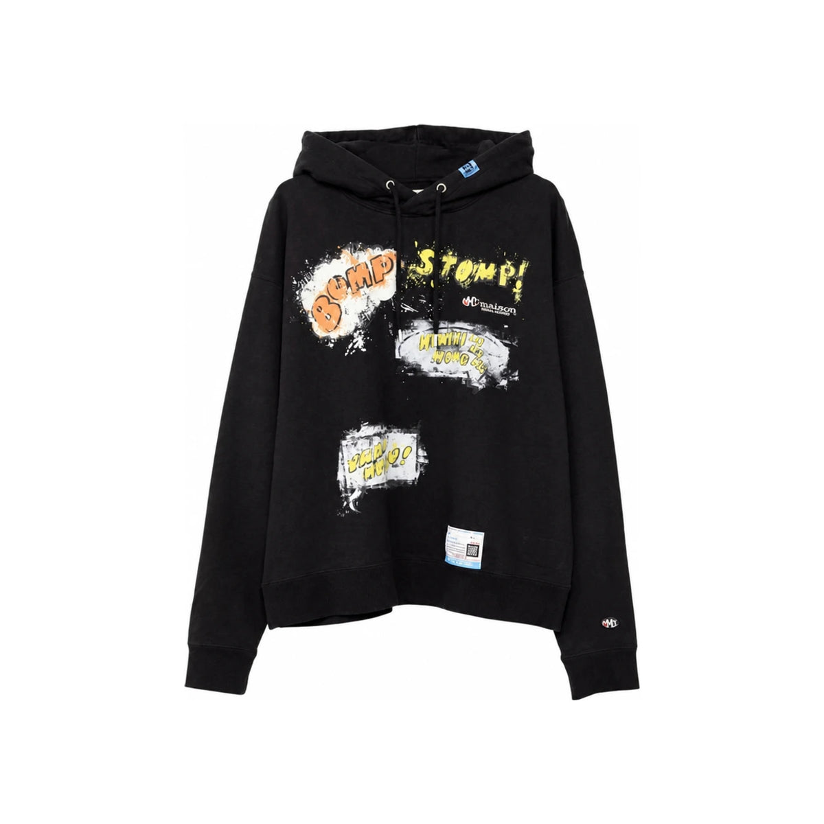 Maison Mihara Yasuhiro Black Word Balloon Hoodie Men's