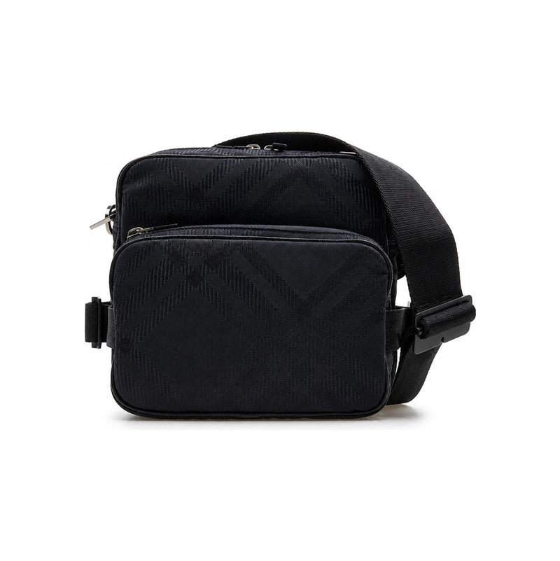 BURBERRY Men’s Check Jacquard Pocket Crossbody Ba 8085380 ML CROSSBODY NJ2 A1189
