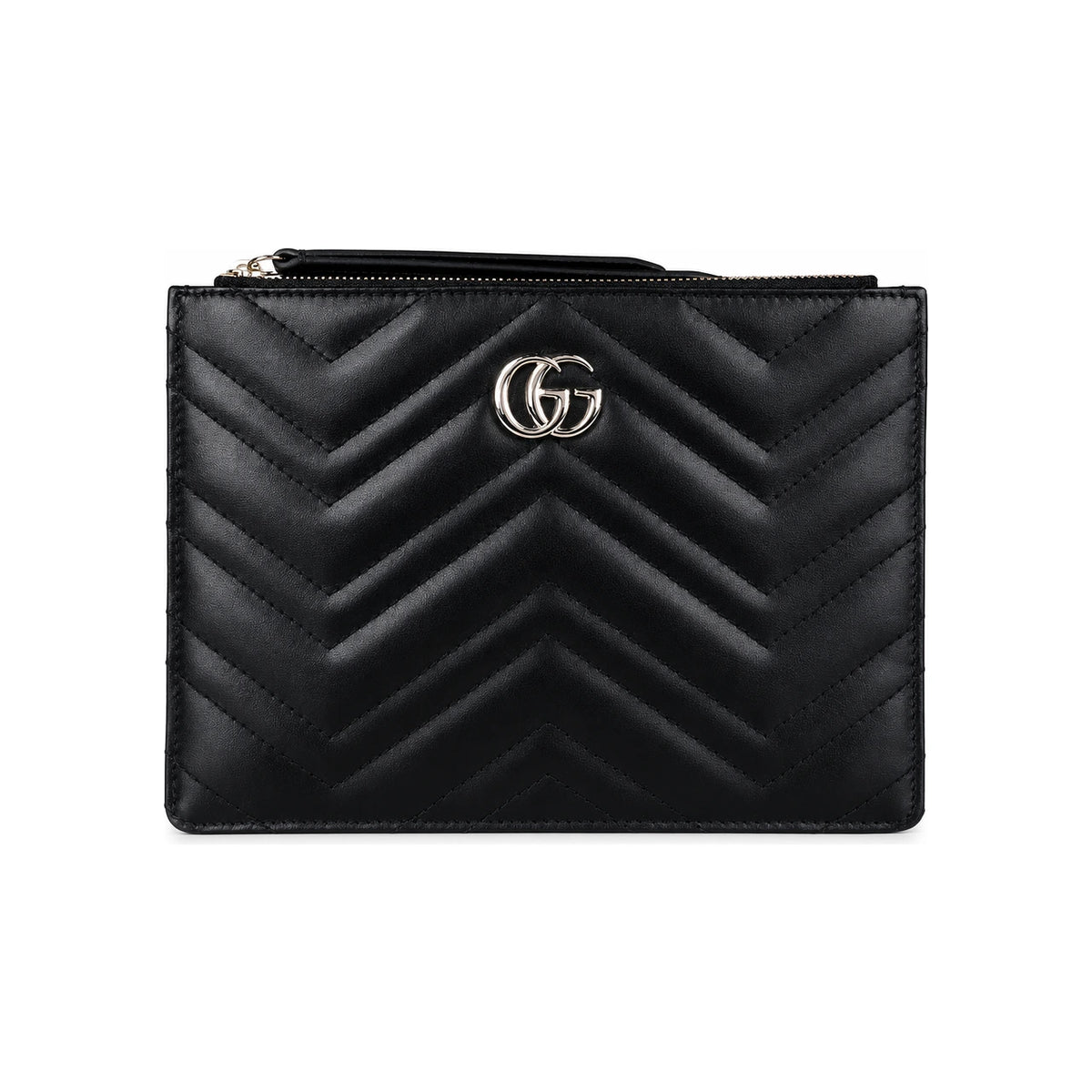 GUCCI Black Leather Clutch Bag