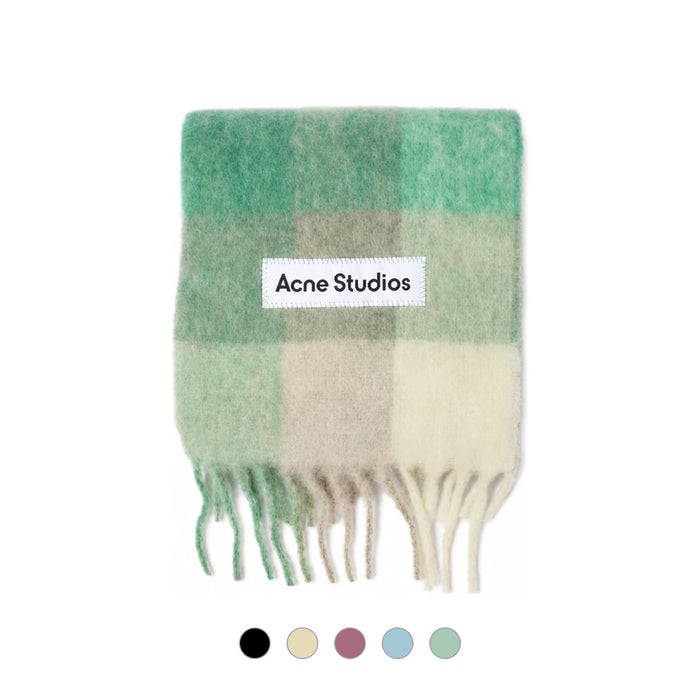 Acne Studios Mohair Check Scarf CA0084