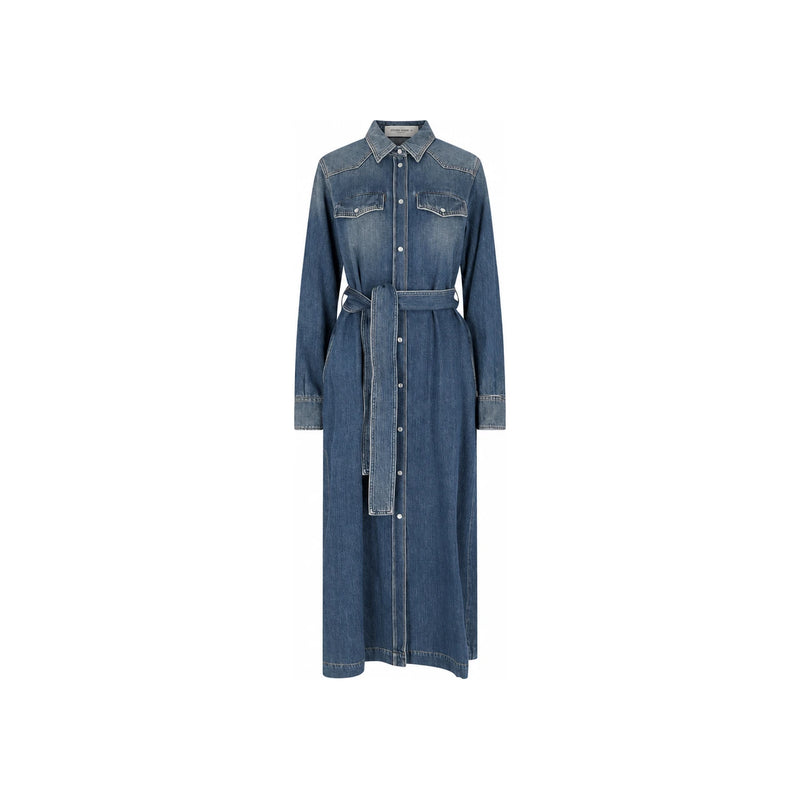 GOLDEN GOOSE Denim Midi Dress GWP00714P00062450100 DOM