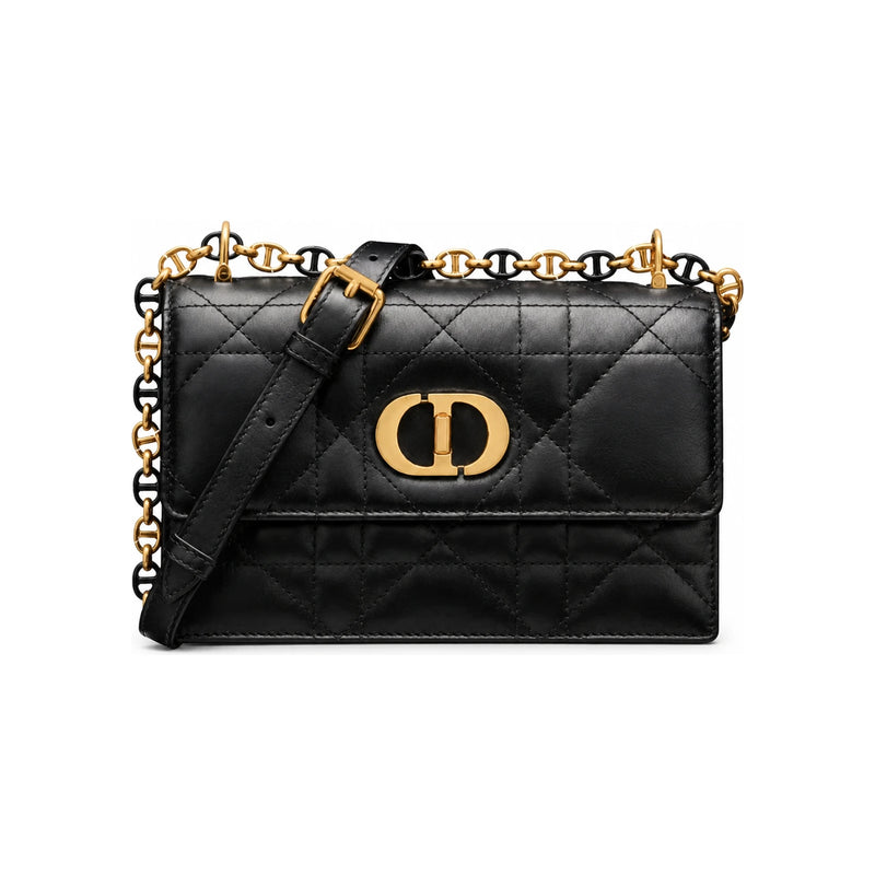 DIOR Miss Caro Mini Bag Black Macro Cannage Lambskin Crossbody