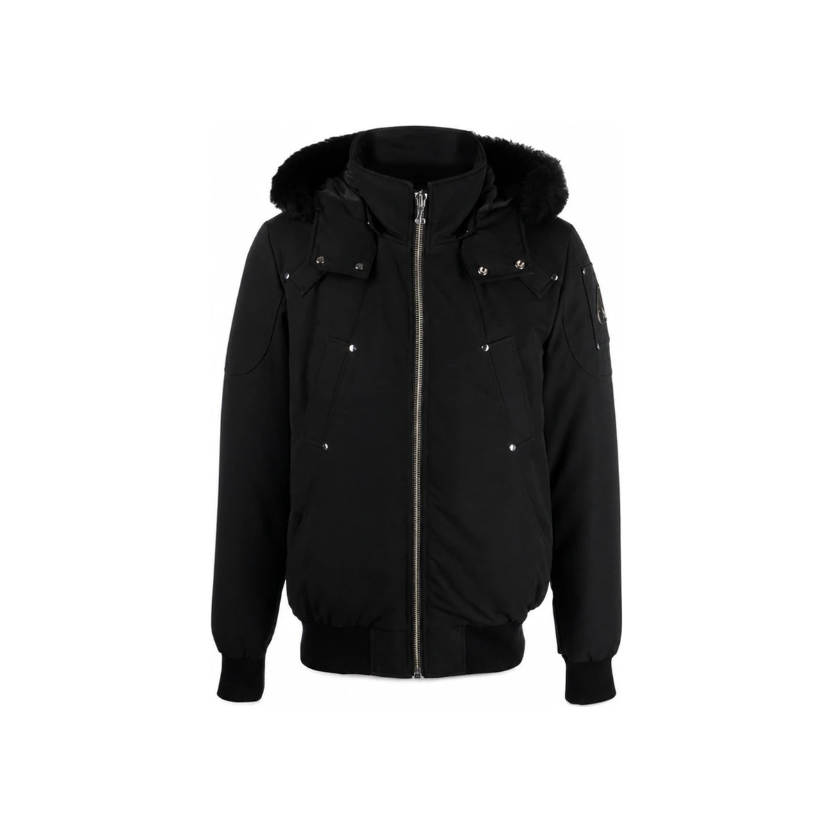 Moose Knuckles Ballistic Bomber Fur Hood Down Jacket