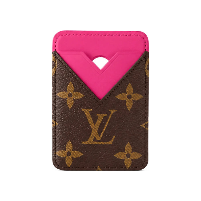 Louis Vuitton Pondichery Pink Port Card Magnet Wallet