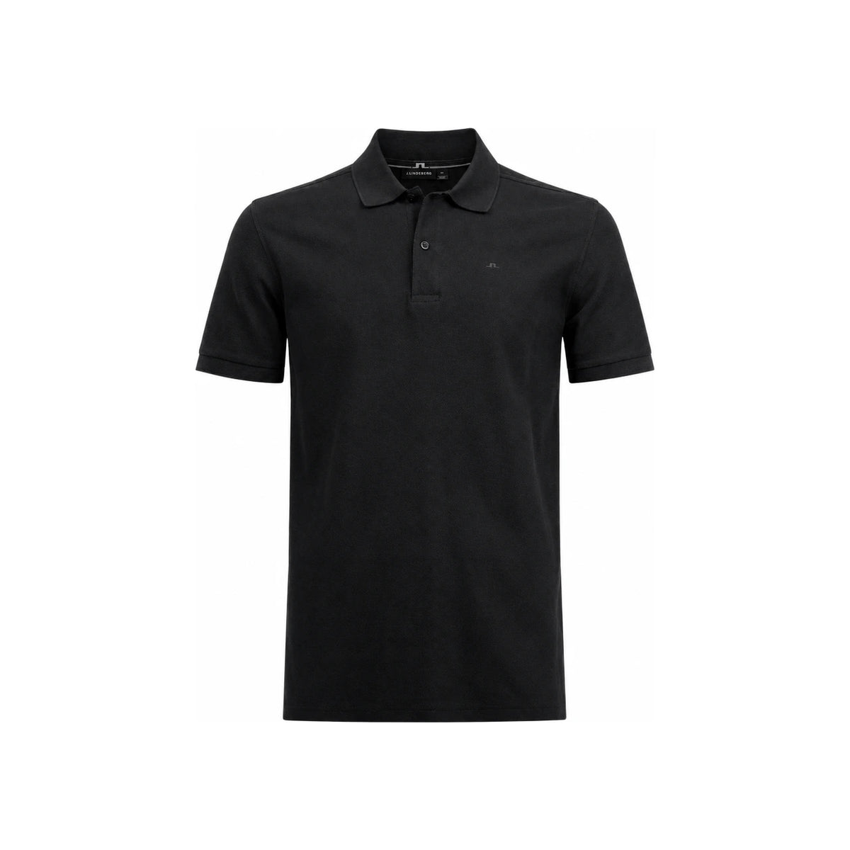 J LINDEBERG Troy Pique Black Men’s Polo Shirt