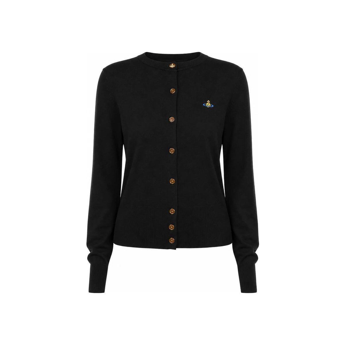 Vivienne Westwood BEA Logo Knit Cardigan Black