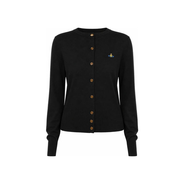 Vivienne Westwood BEA Logo Knit Cardigan Black