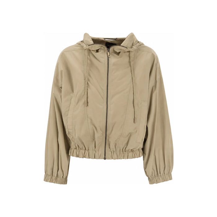 Max Mara Beige Women's Short Hooded Jacket 2350260439 003